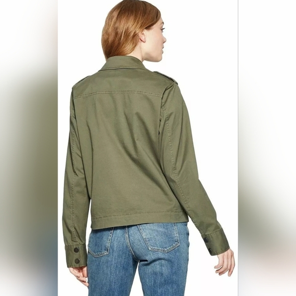 a new day Women's Military Green Embellished Pockets Jacket Size Medium - Picture 2 of 15
